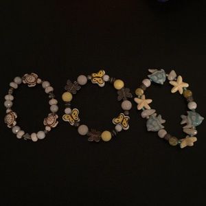 Summer bracelet bundle//bumble beads